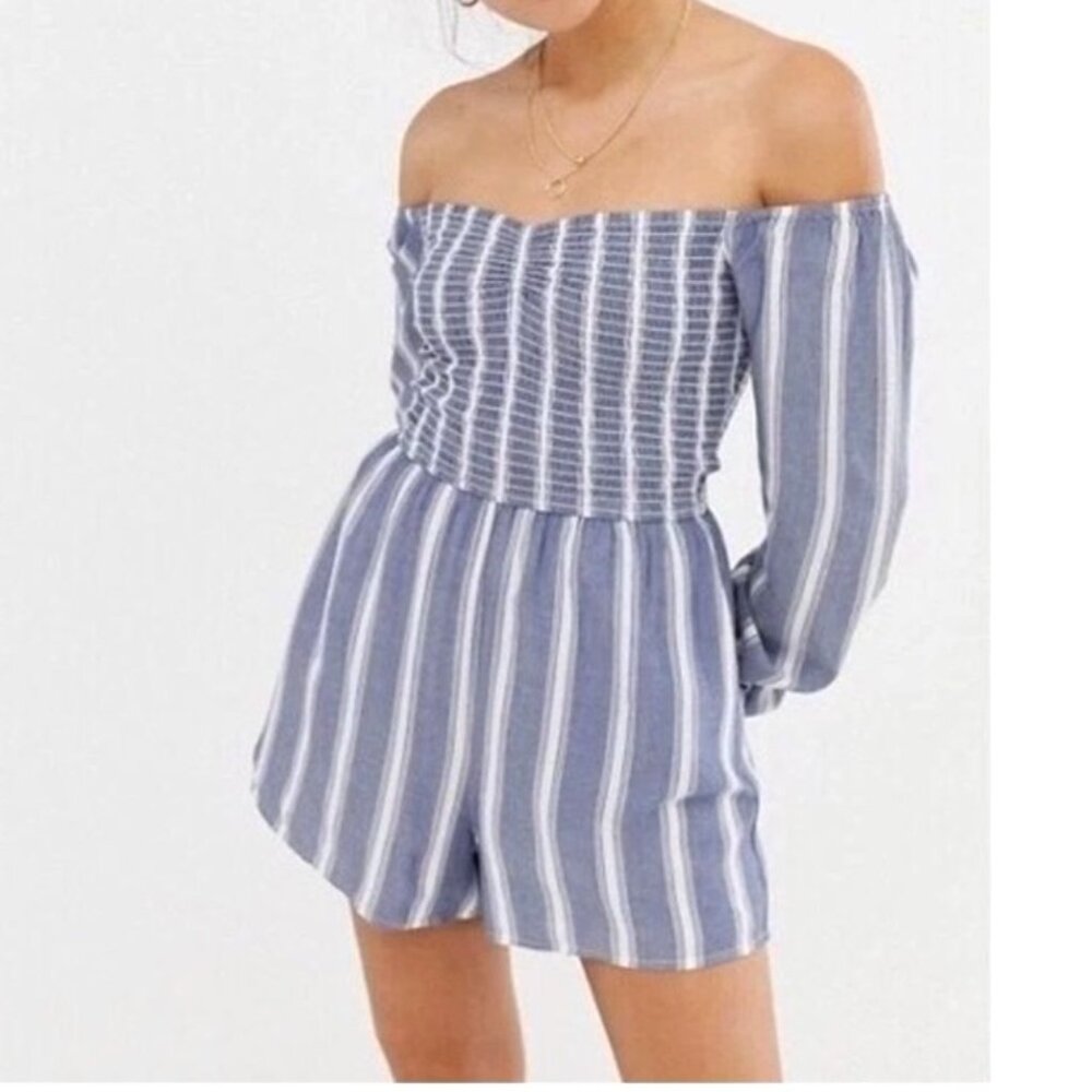 Hollister Off The Shoulder Romper Sz S